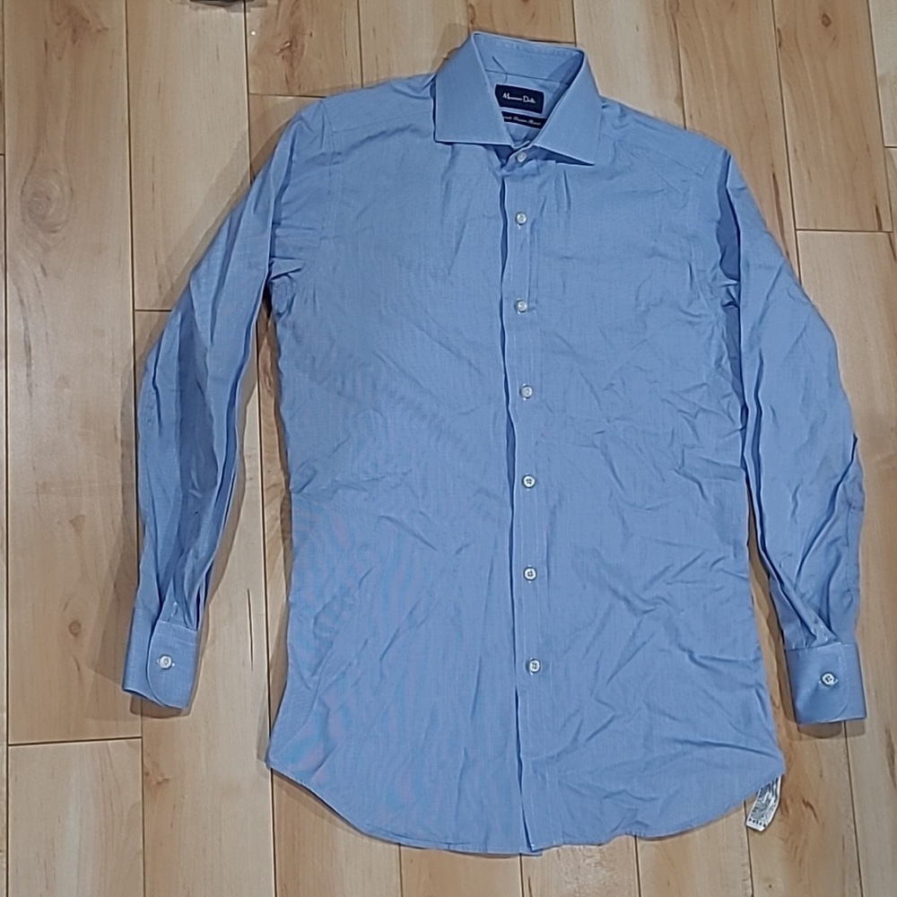Massimo Dutti men's size small blue shirt